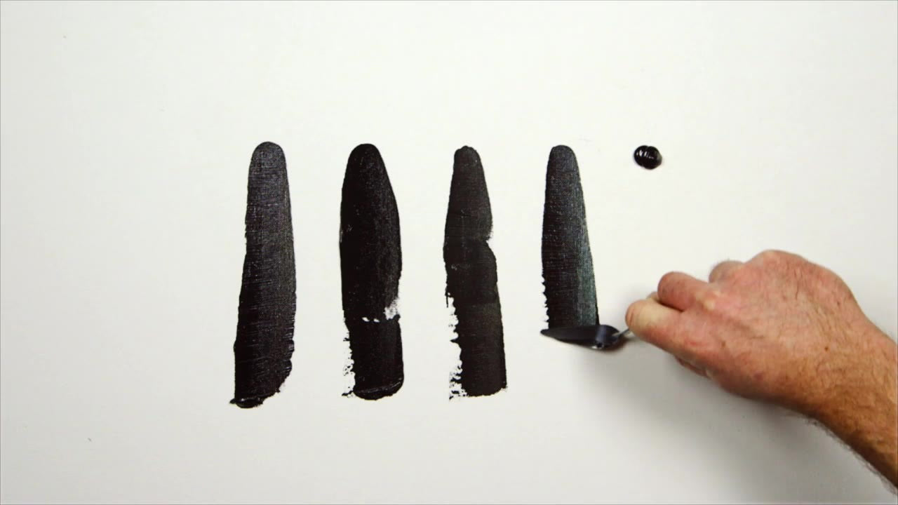 Understanding black oil paint