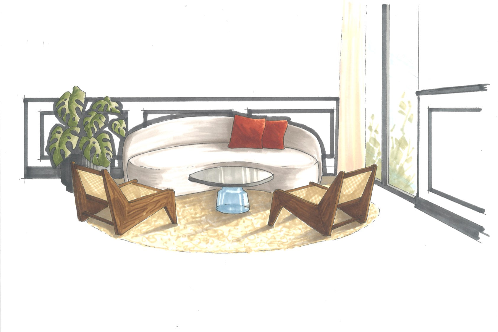 How to draw an interior design sketch – Winsor & Newton NA