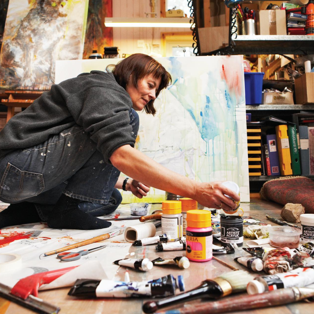 Setting up an artists’ studio