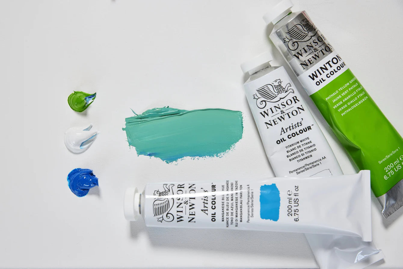 winsor newton oil paint mixing
