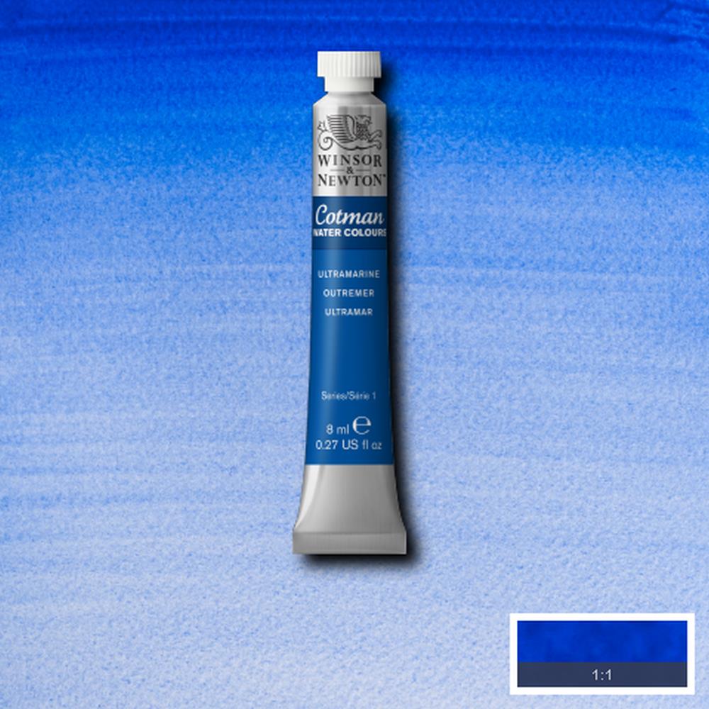 Jual CAT AIR COTMAN WATER COLOURS HALF PAN ULTRAMARINE WINSOR & NEWTON