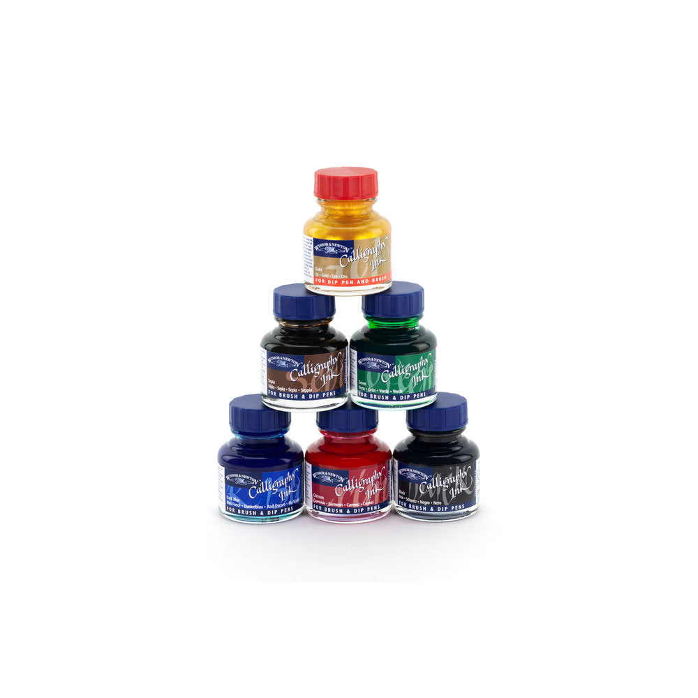 Calligraphy Inks - Calligraphy Ink 6 Assorted Set – Winsor & Newton NA