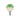 W&N WINTON HOG BRUSH FAN [LONG HANDLE] BRUSH HEAD SHOT WITH GREEN PAINT