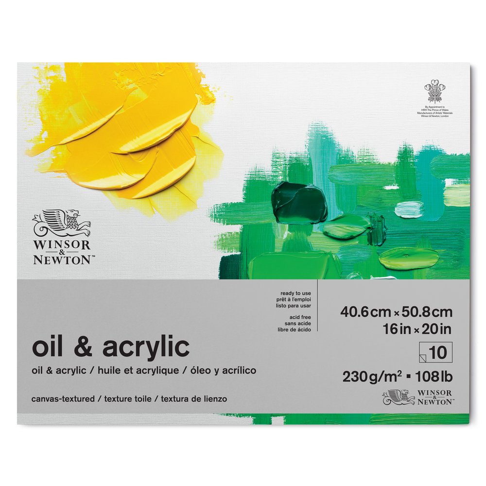 Acrylic Papper Oil & Acrylic Paper - Pad - 230gsm/108lb – Winsor & Newton NA